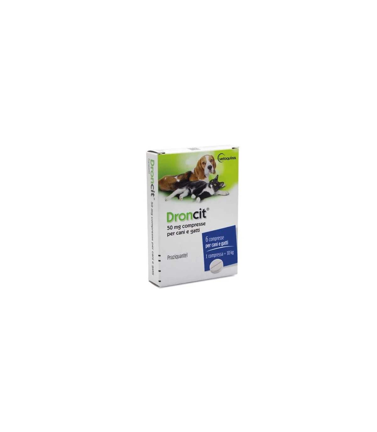 Vetoquinol Droncit 6 Compresse 1 Vetoquinol Droncit 6 Compresse