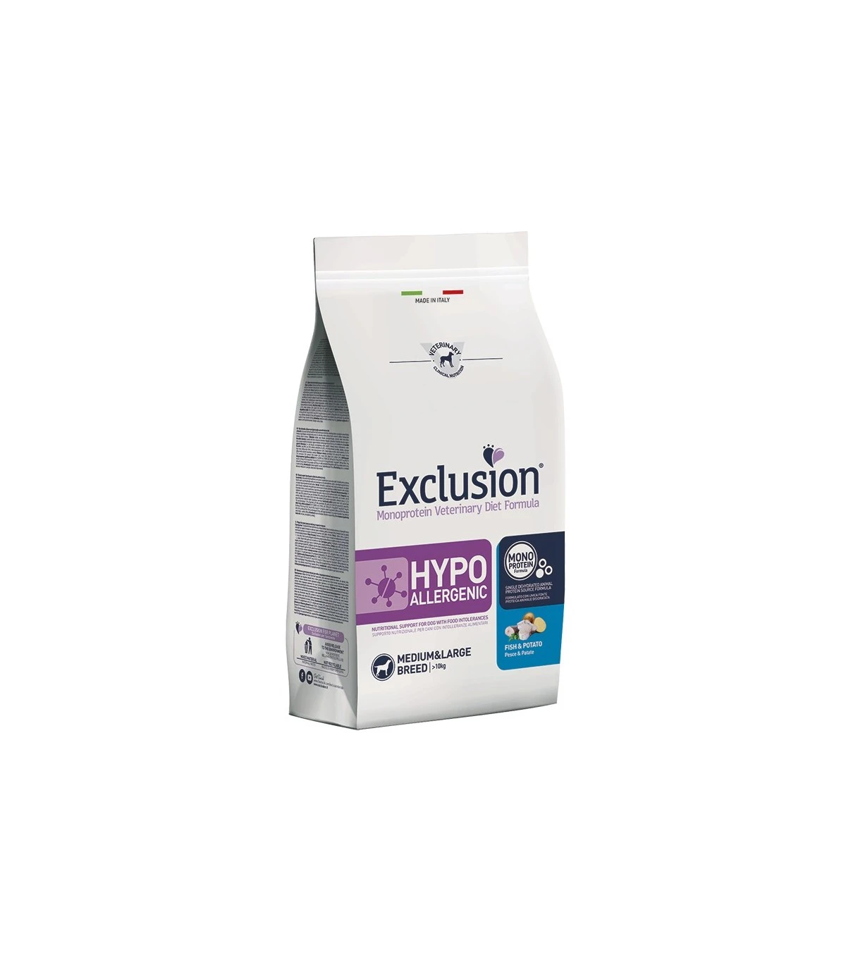 Exclusion diet Formula Hypoallergenic Pesce E Patate Medium Large 12 Kg 1 Exclusion diet Formula Hypoallergenic Pesce E Patate Medium Large 12 Kg
