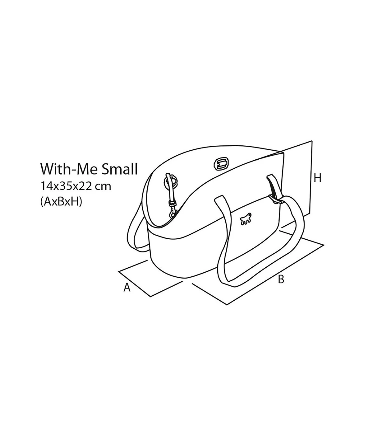 Ferplast With-me Borsa Small Nero 2 Ferplast With-me Borsa Small Nero - immagine 2