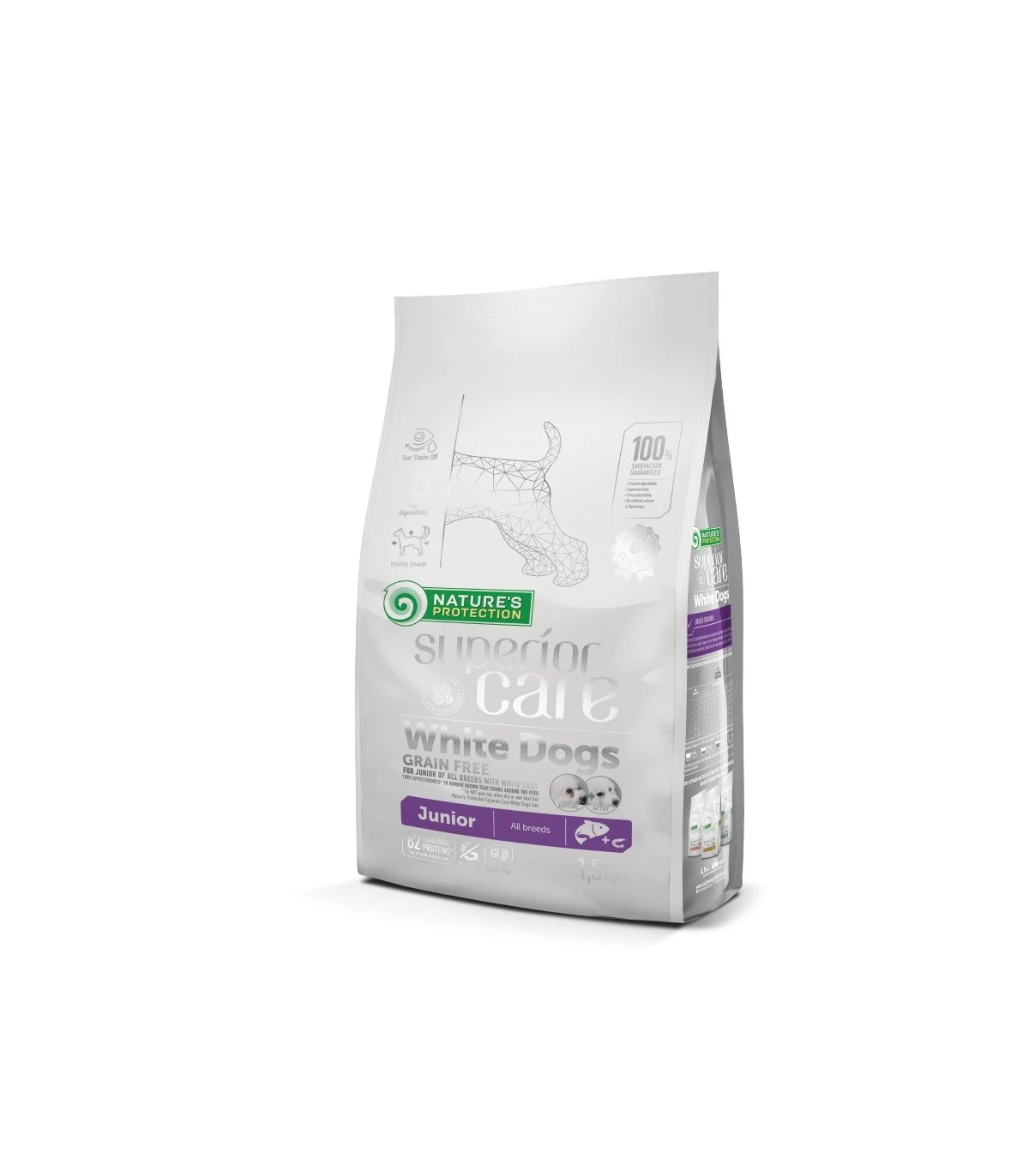 Nature's Protection Superior Care Junior White Dogs All Breeds Salmone 10 Kg 1 Nature's Protection Superior Care Junior White Dogs All Breeds Salmone 10 Kg