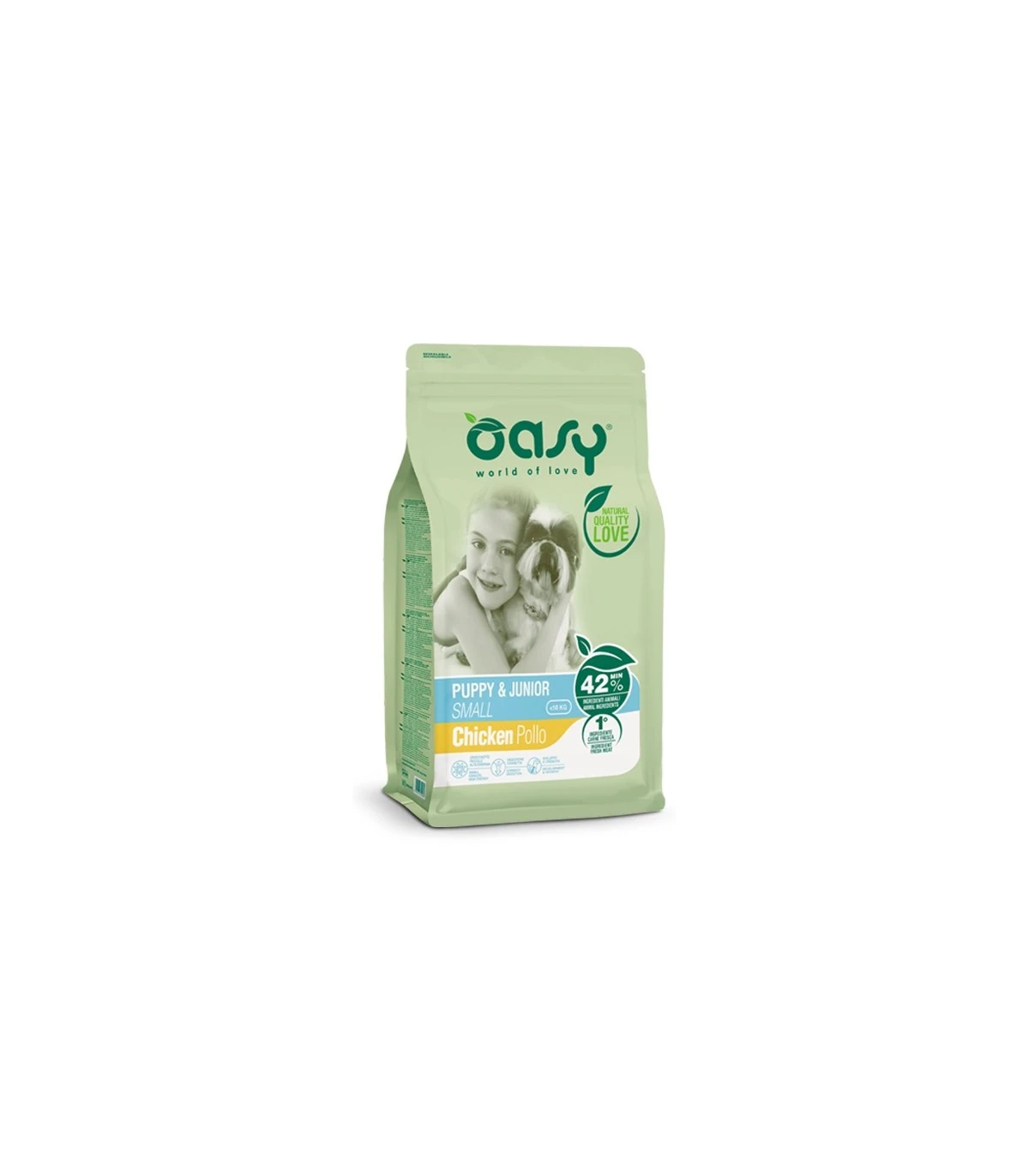 Oasy Cane Puppy & Junior Small Pollo 3 Kg 1 Oasy Cane Puppy & Junior Small Pollo 3 Kg