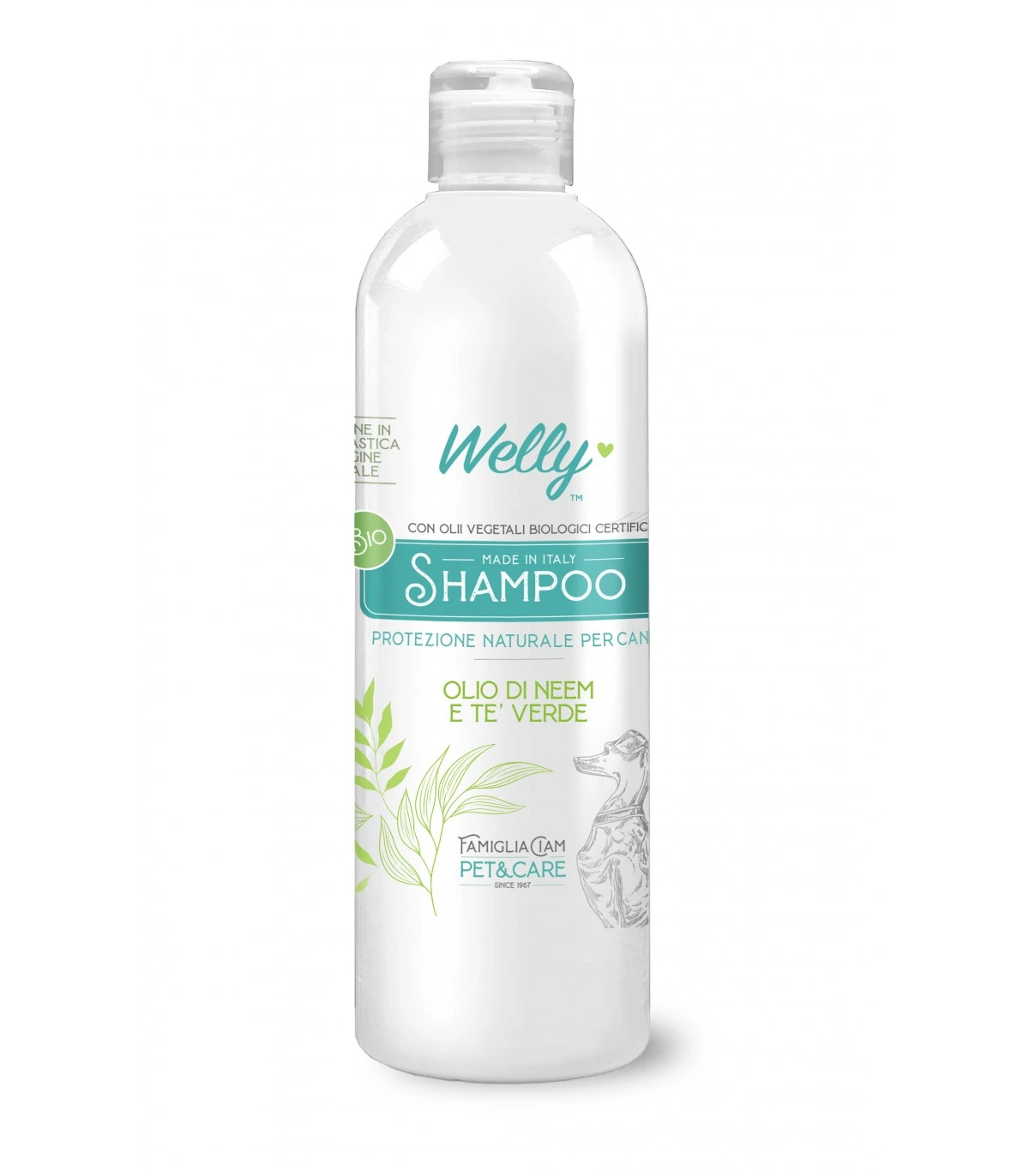 Welly Bio Shampoo Cani Protezione Naturale Olio Di Neem E Te’ Verde 250 Ml 1 Welly Bio Shampoo Cani Protezione Naturale Olio Di Neem E Te’ Verde 250 Ml